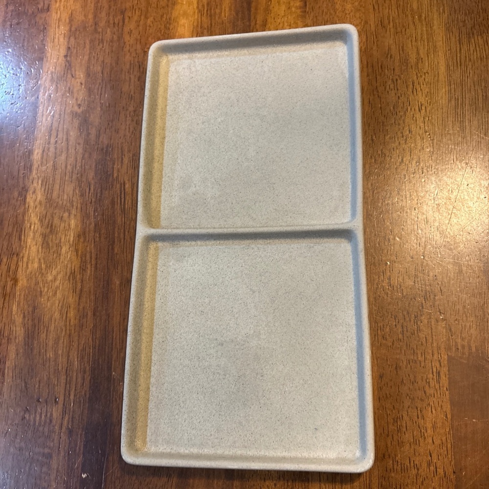 Hearth & Hand Magnolia Sandy Textured Ceramic Divided Organizer Valet Tray
